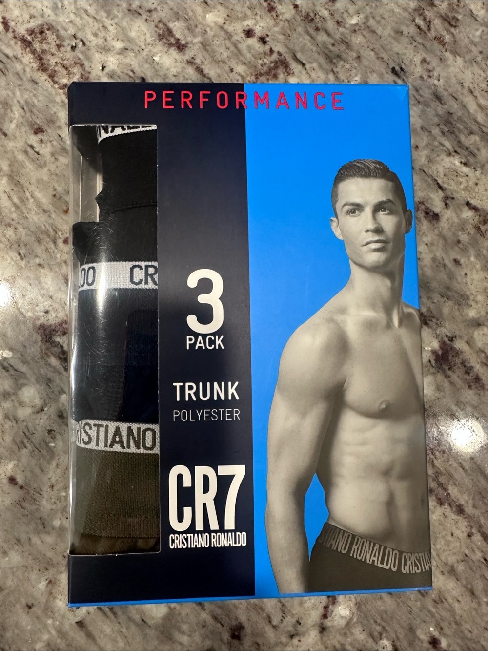 CR7 Cristiano Ronaldo Performance 3-Pack Trunk - Black & Olive